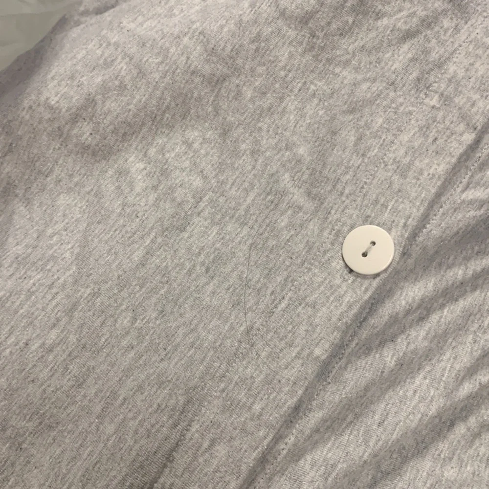 NWOT Anthropologie Lazybones Organic Rosette Euro Sham in Gray market x1 sham